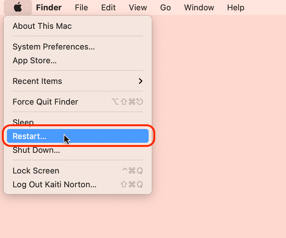 how to restart macbook