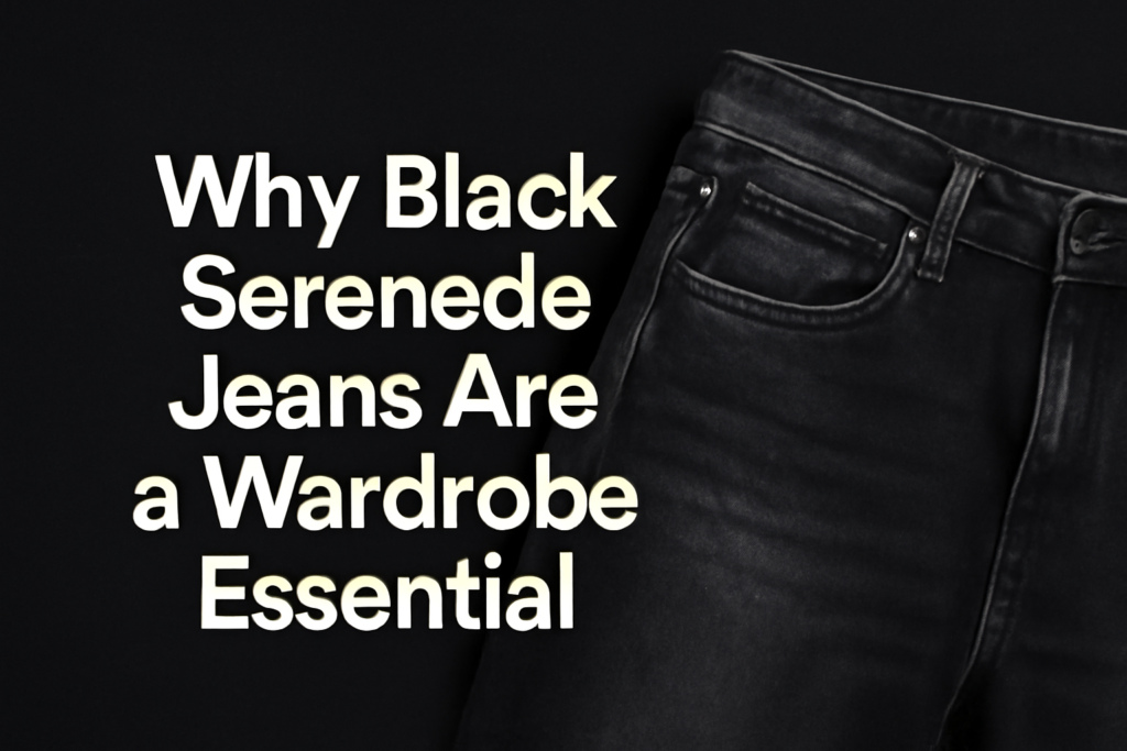 black serenede jeans