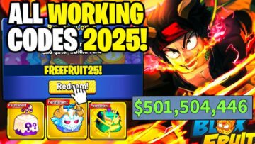 Roblox Blox Fruits Codes 2025: Full Active List