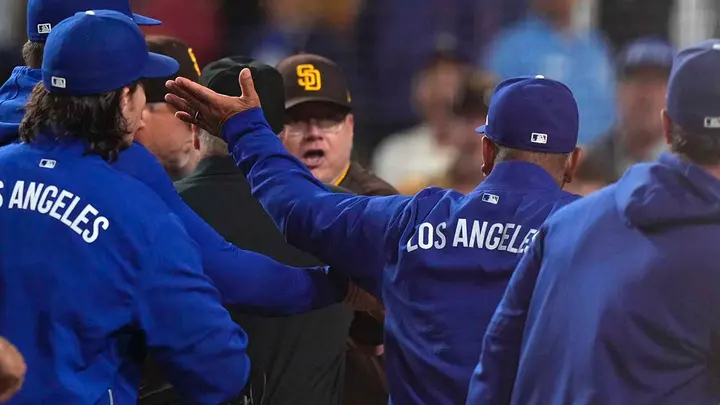 Dodgers and Padres bench-clearing incident